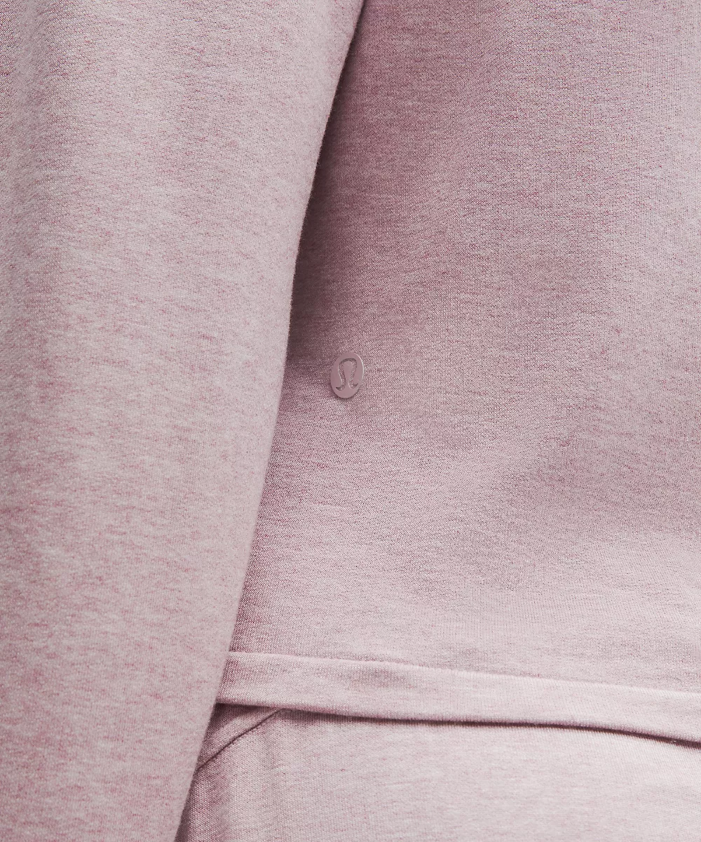 Chemise manches longues à devant cache-cœur BeCalm — Heathered Porcelain Pink, view 5