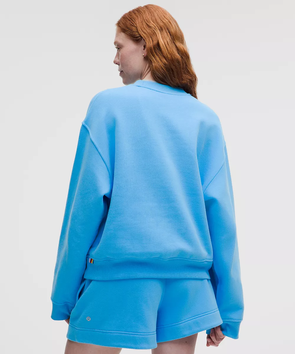 Sweat col rond oversize Steady State femme *Pride — Ocean Wave, view 3