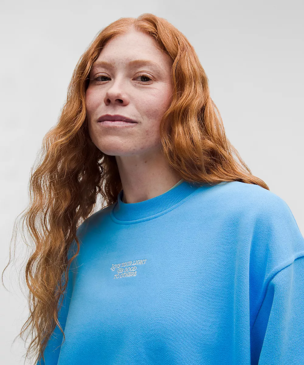 Sweat col rond oversize Steady State femme *Pride — Ocean Wave, view 4