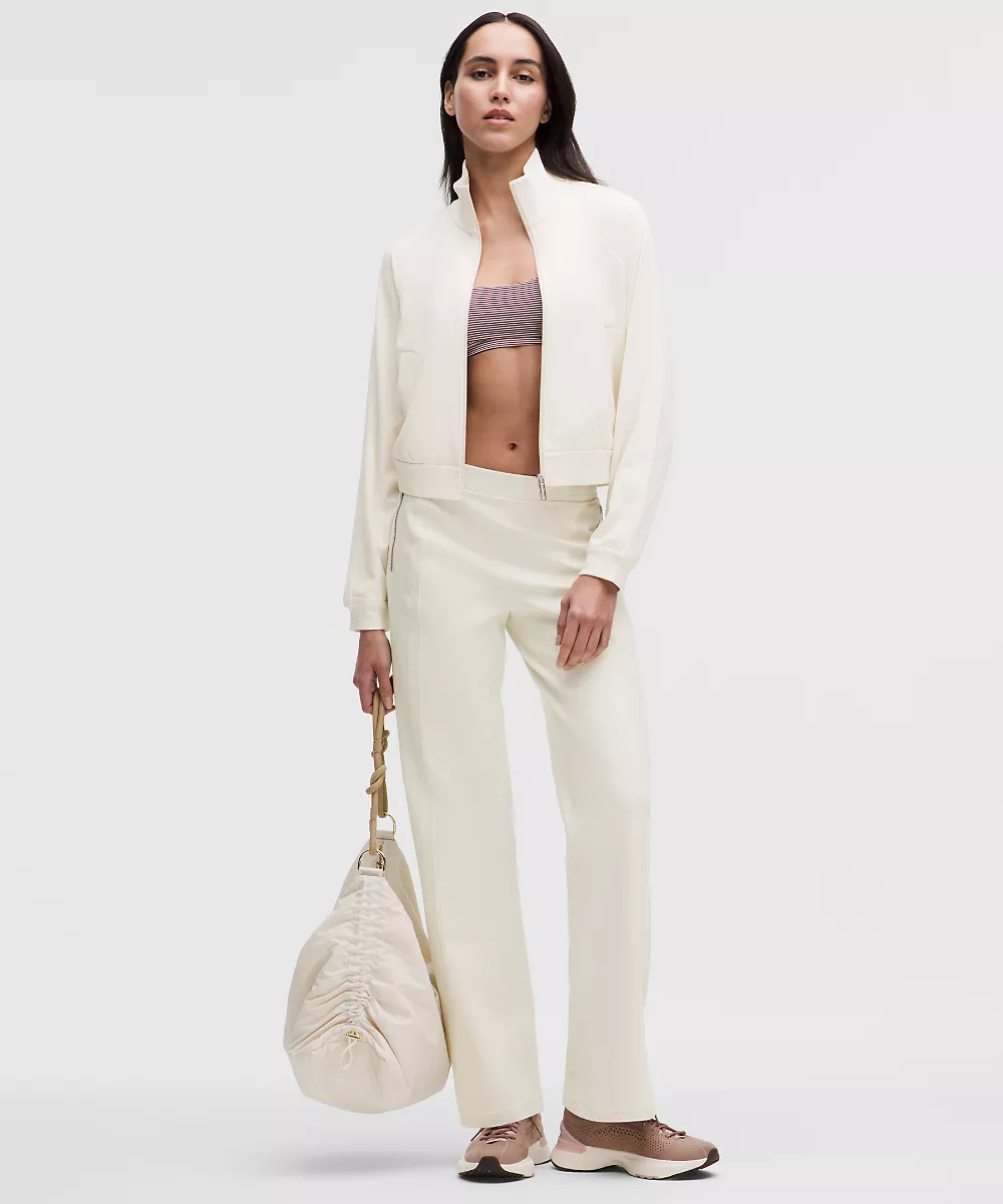 Veste de survêtement Softstreme piqué — Light Ivory, view 2