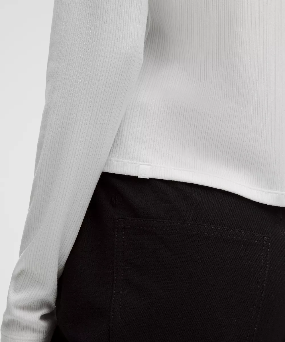 Hold Tight cardigan micro-côtelé — White, view 5