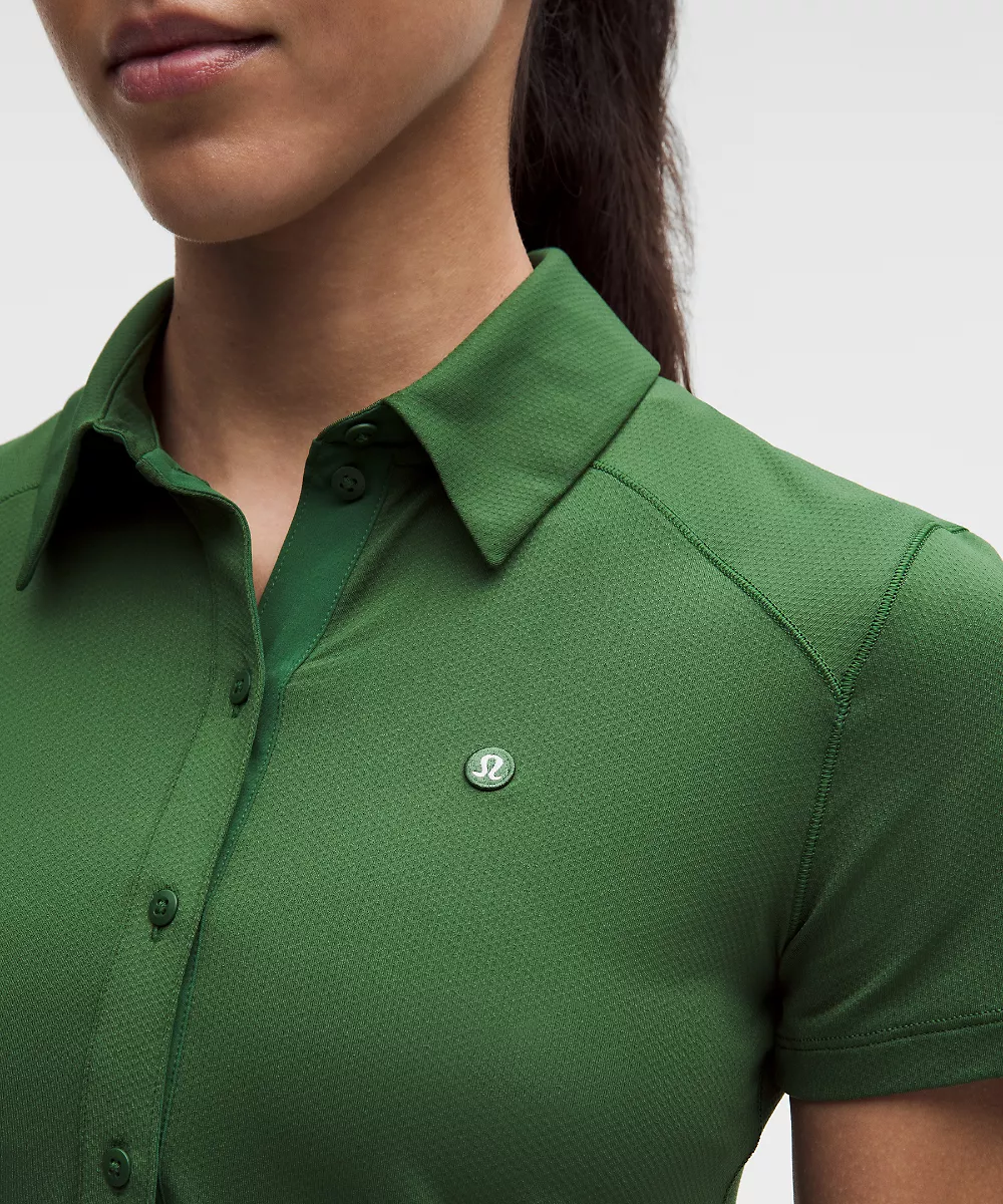 Polo manches courtes à séchage rapide ourlet droit *Logo — Ivy Grove, view 5