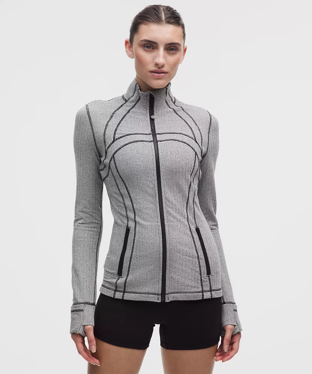 Veste Define *Chevrons — Heathered Herringbone Heathered Black Dove Grey, view 1