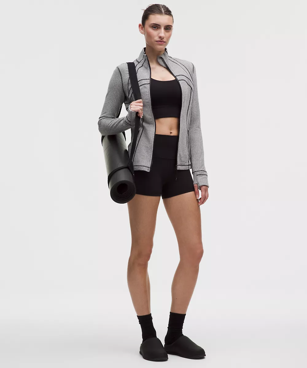 Veste Define *Chevrons — Heathered Herringbone Heathered Black Dove Grey, view 2