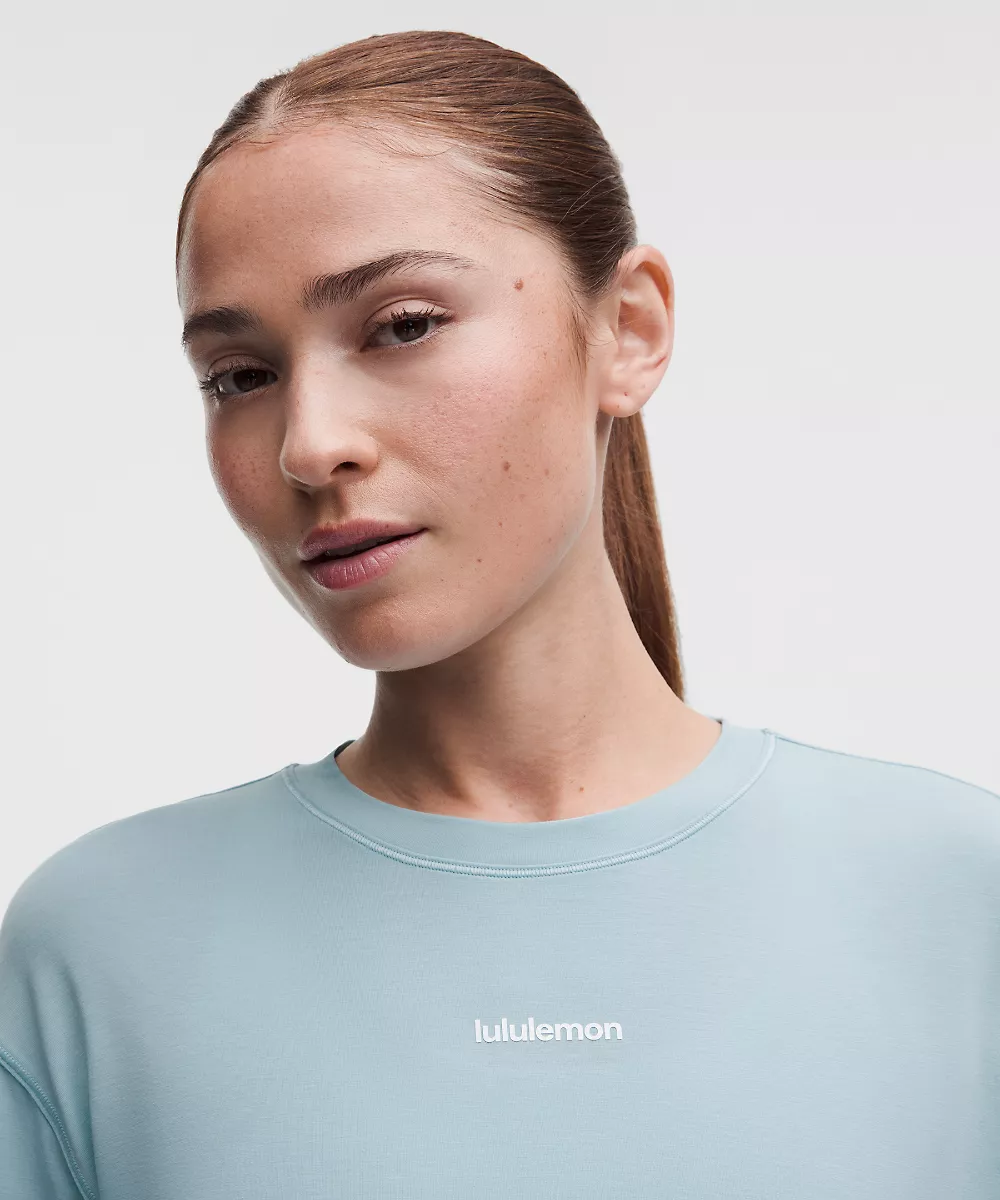 Chemise d'entraînement en jersey manches longues *Wordmark — Seafoam, view 4
