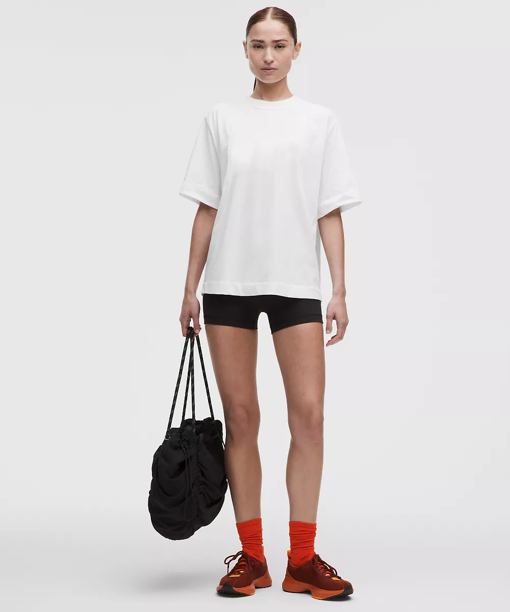 T-shirt Scuba en jersey de coton — White, view 2