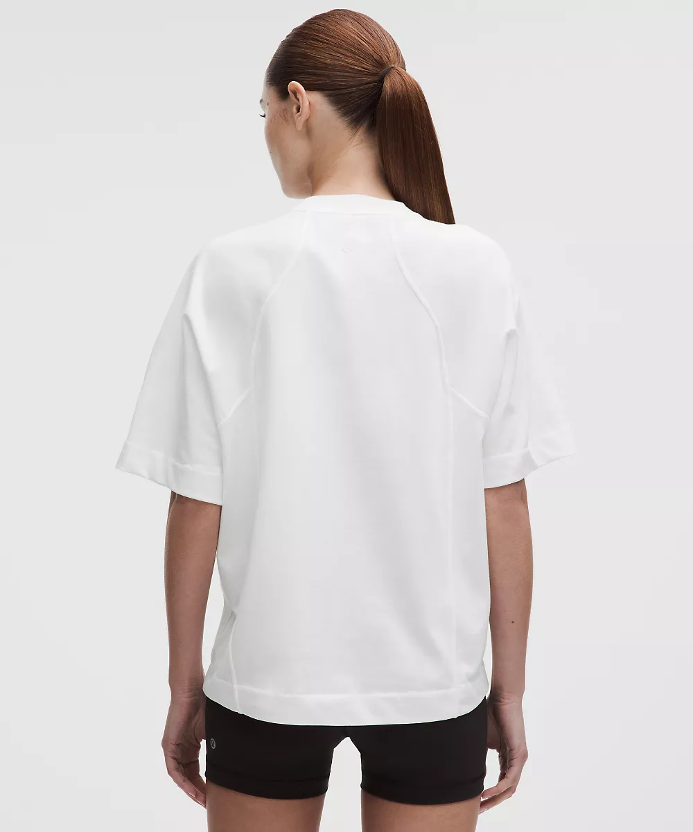 T-shirt Scuba en jersey de coton — White, view 3