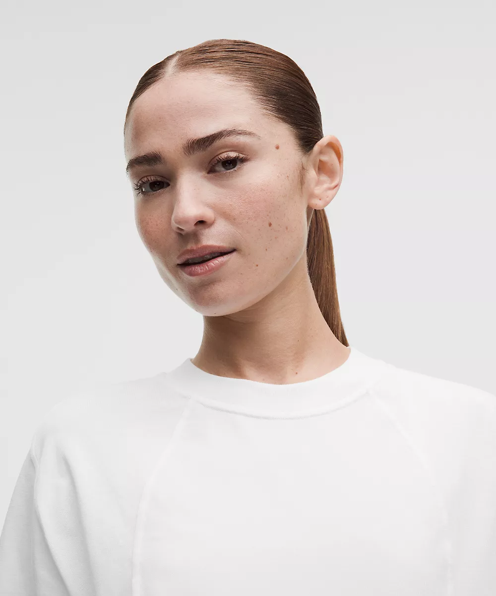 T-shirt Scuba en jersey de coton — White, view 4