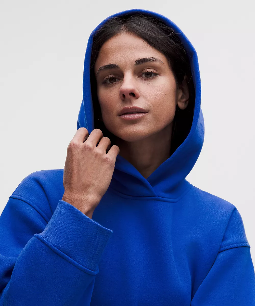 Sweat à capuche SuperLoft Steady State femme *Poignets larges — Beach Ball Blue, view 4