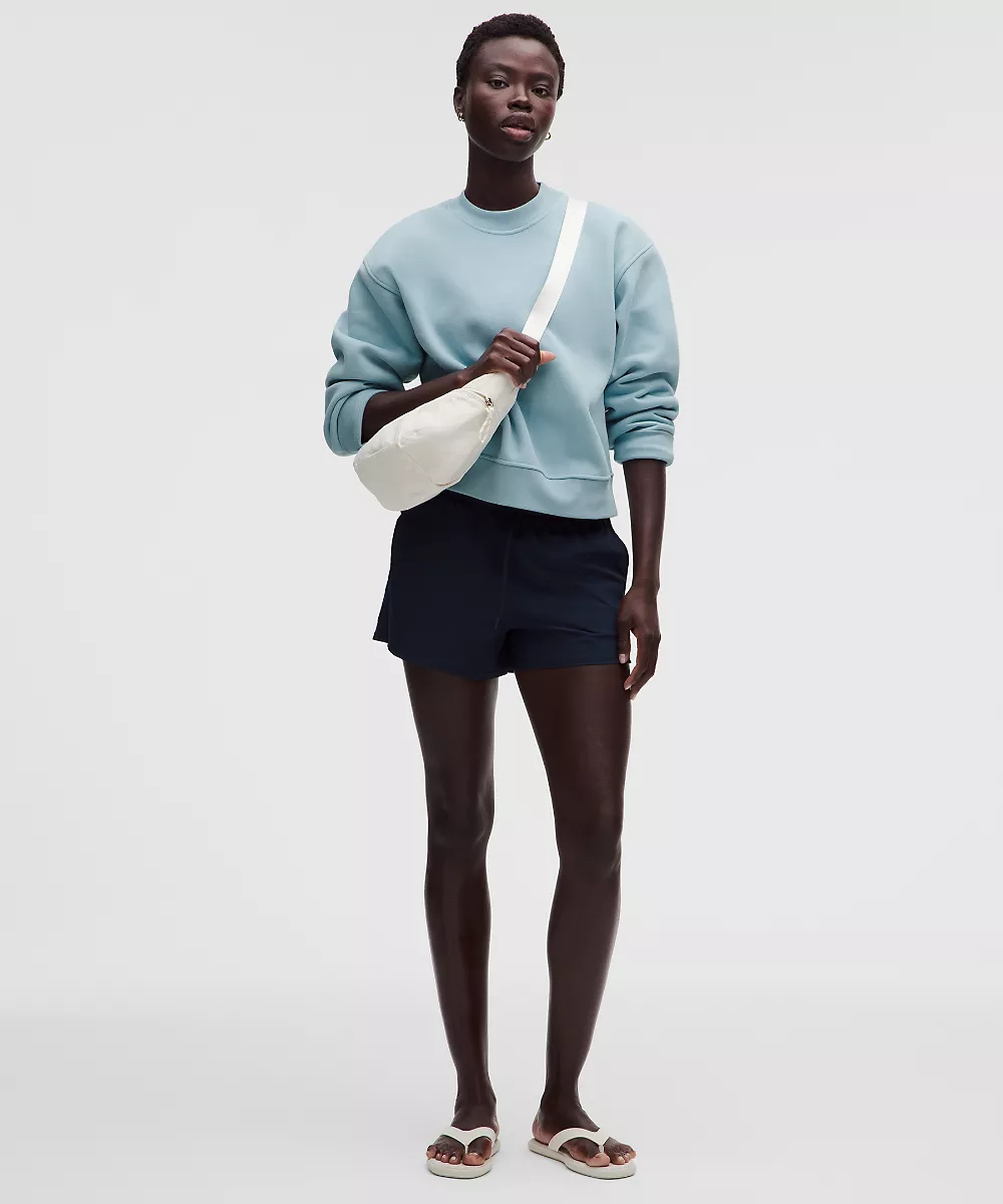 Sweat col rond SuperLoft Steady State femme *Poignets larges — Seafoam, view 2