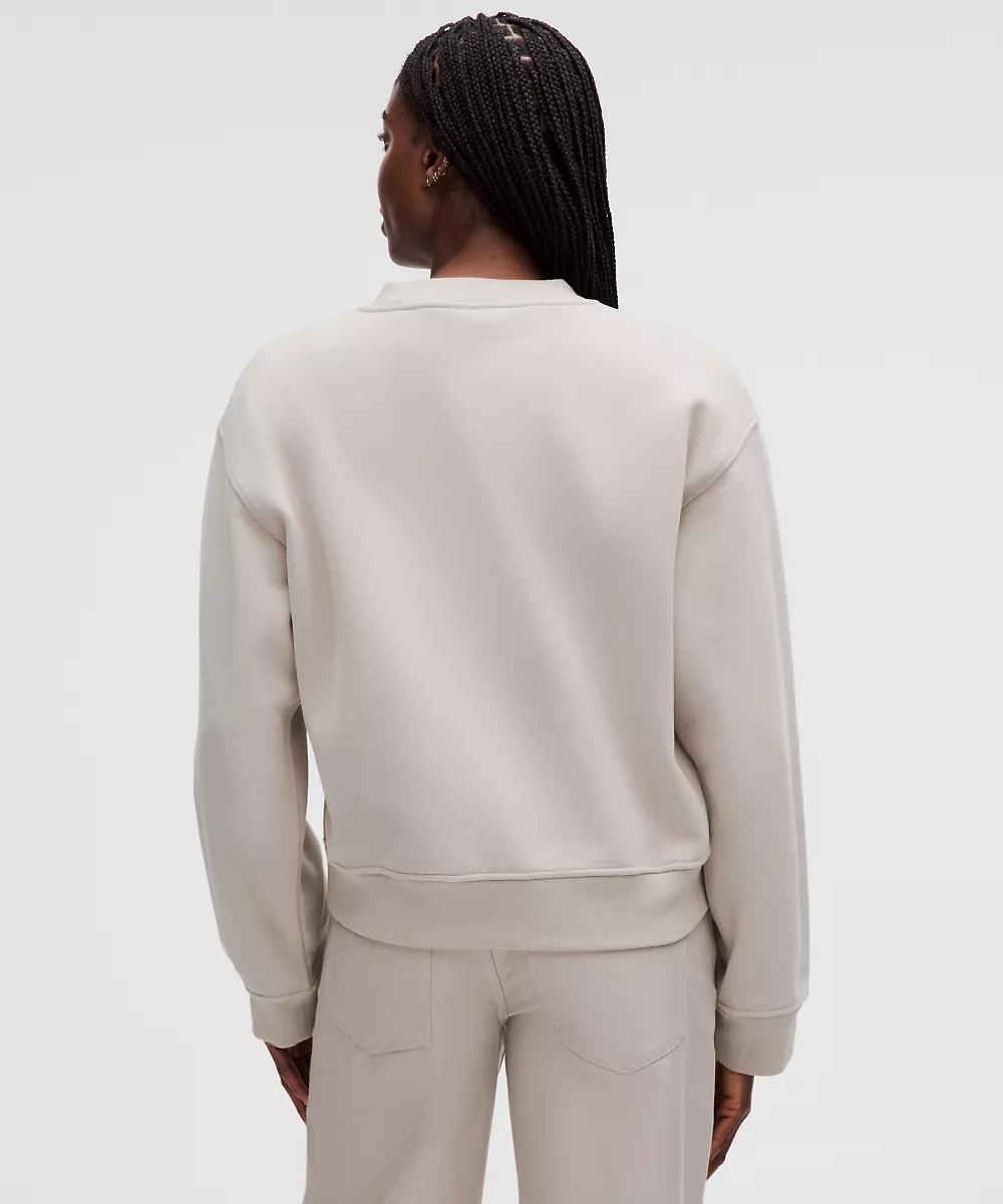Sweat col rond SuperLoft Steady State femme *Poignets larges — Downtown Tan, view 3