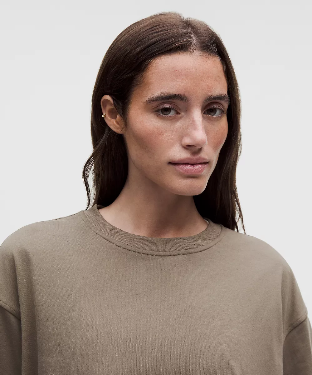 T-shirt en jersey de coton à ourlet bouffant — Nomad, view 4