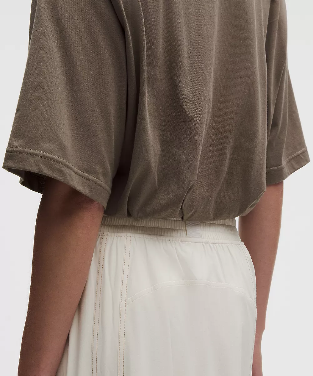 T-shirt en jersey de coton à ourlet bouffant — Nomad, view 5