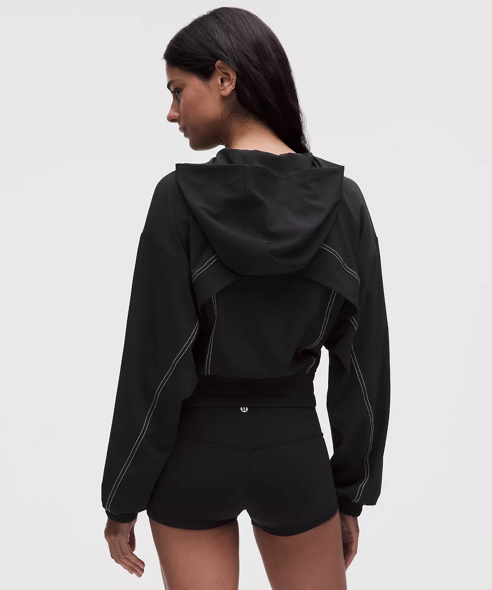 Veste de survêtement à capuche Define *Swift — Black/Light Ivory, view 3