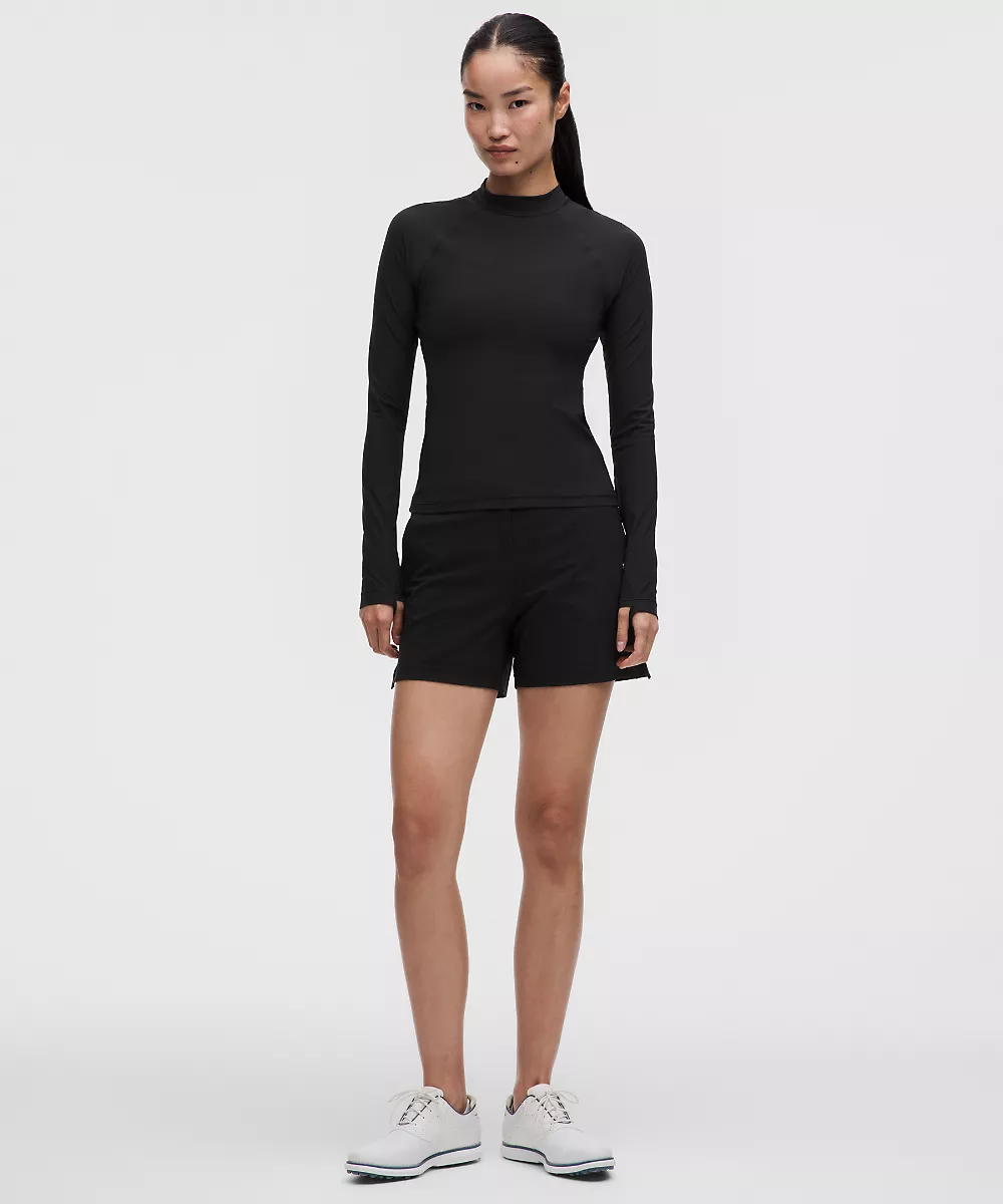 Chemise anti-UV col montant manches longues — Black, view 2