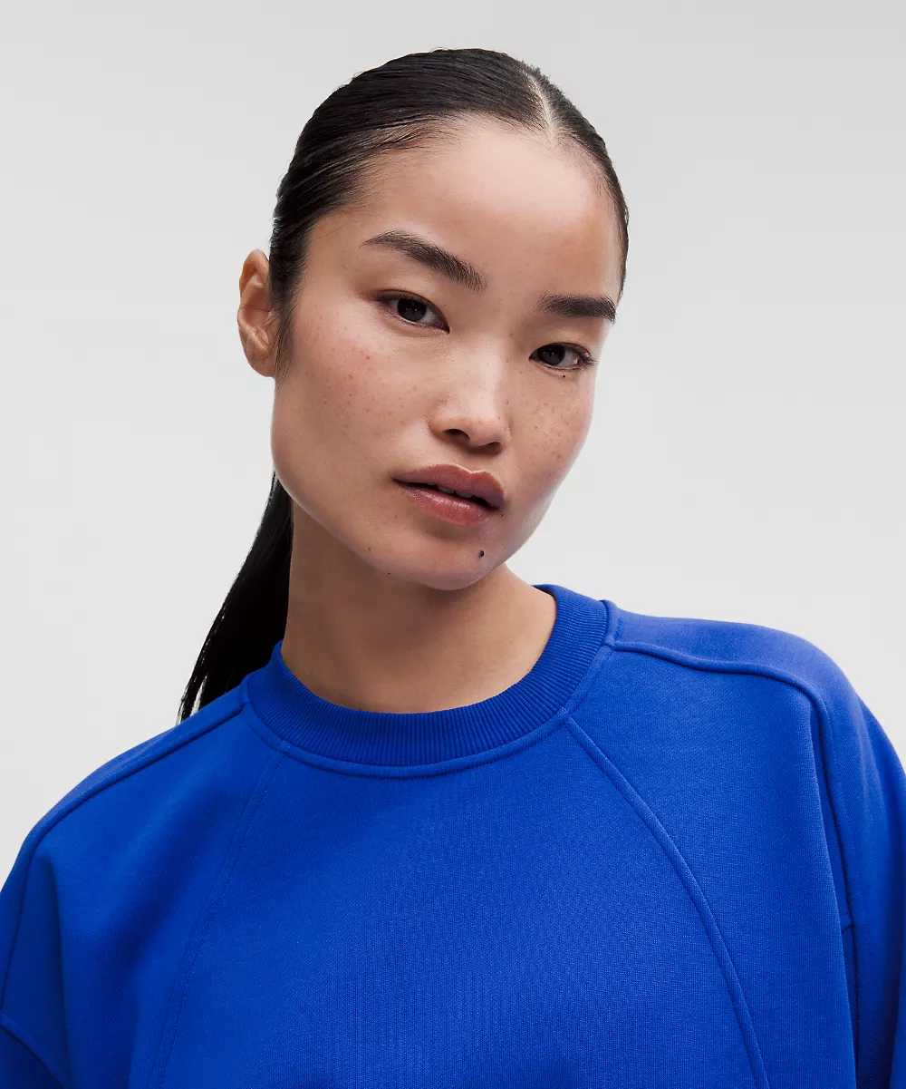 Pull manches courtes Scuba *French Terry — Beach Ball Blue, view 4