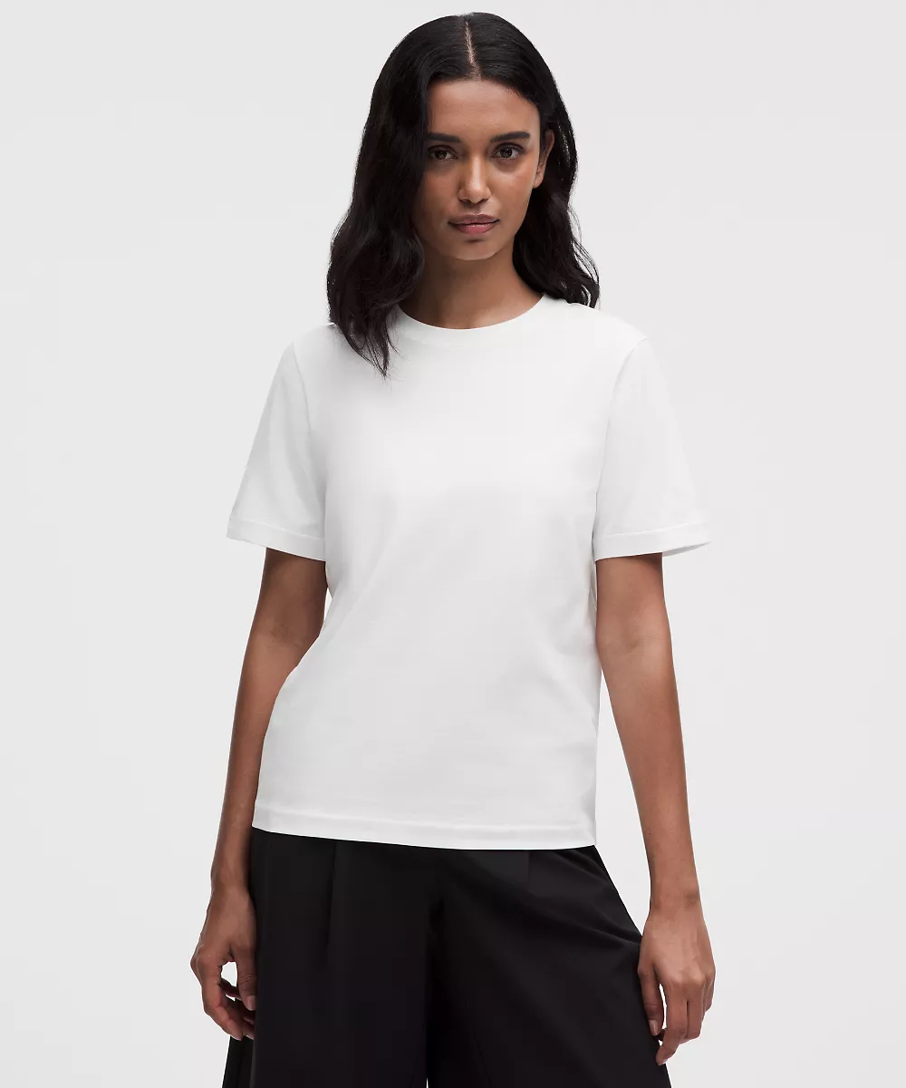 Le T-shirt classique en jersey — White, view 1
