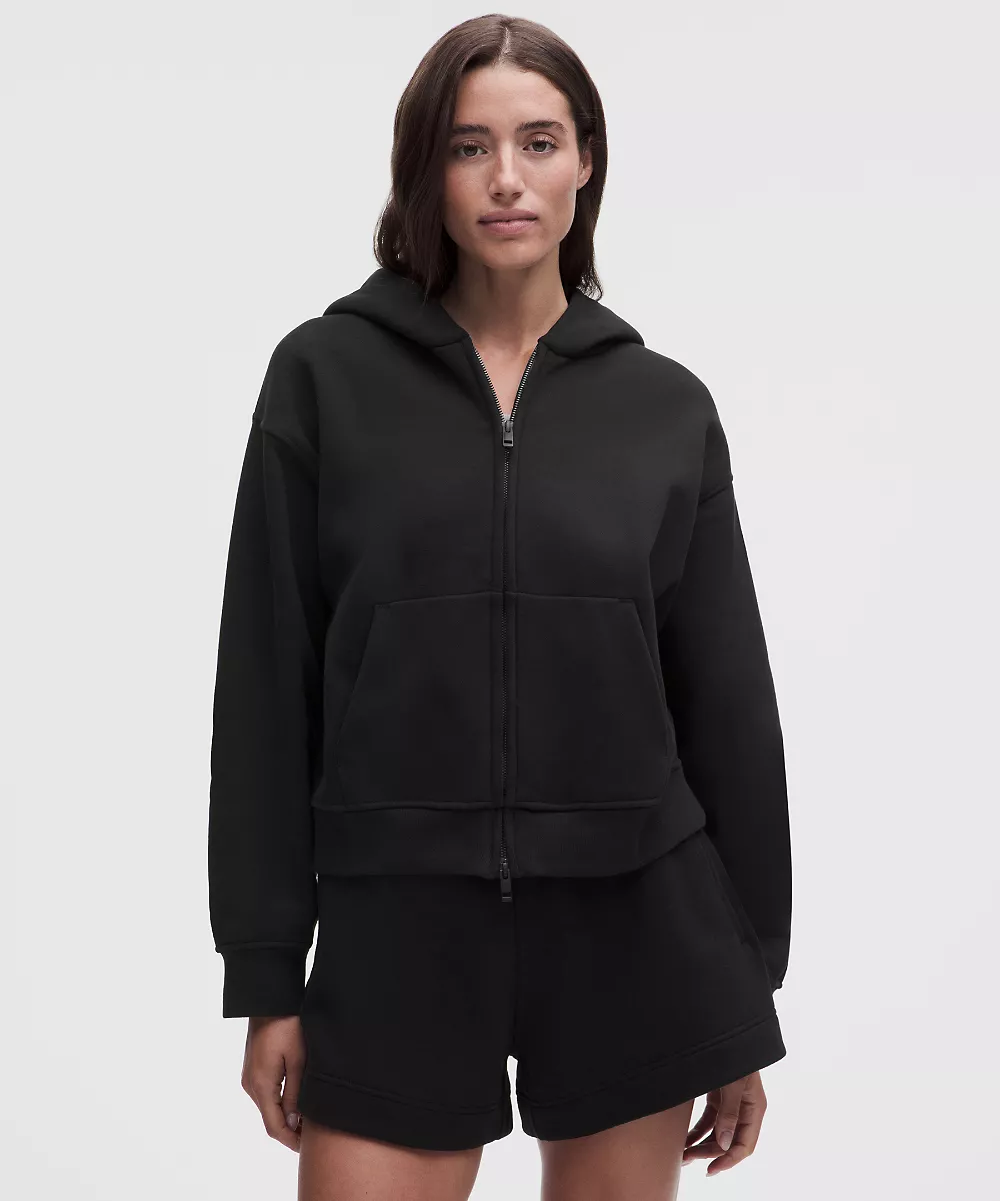 Sweat à capuche entièrement zippé SuperLoft Steady State femme — Black, view 1