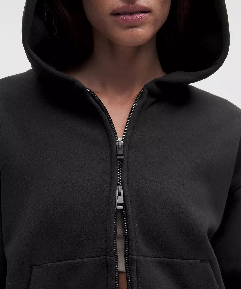 Sweat à capuche entièrement zippé SuperLoft Steady State femme — Black, view 4