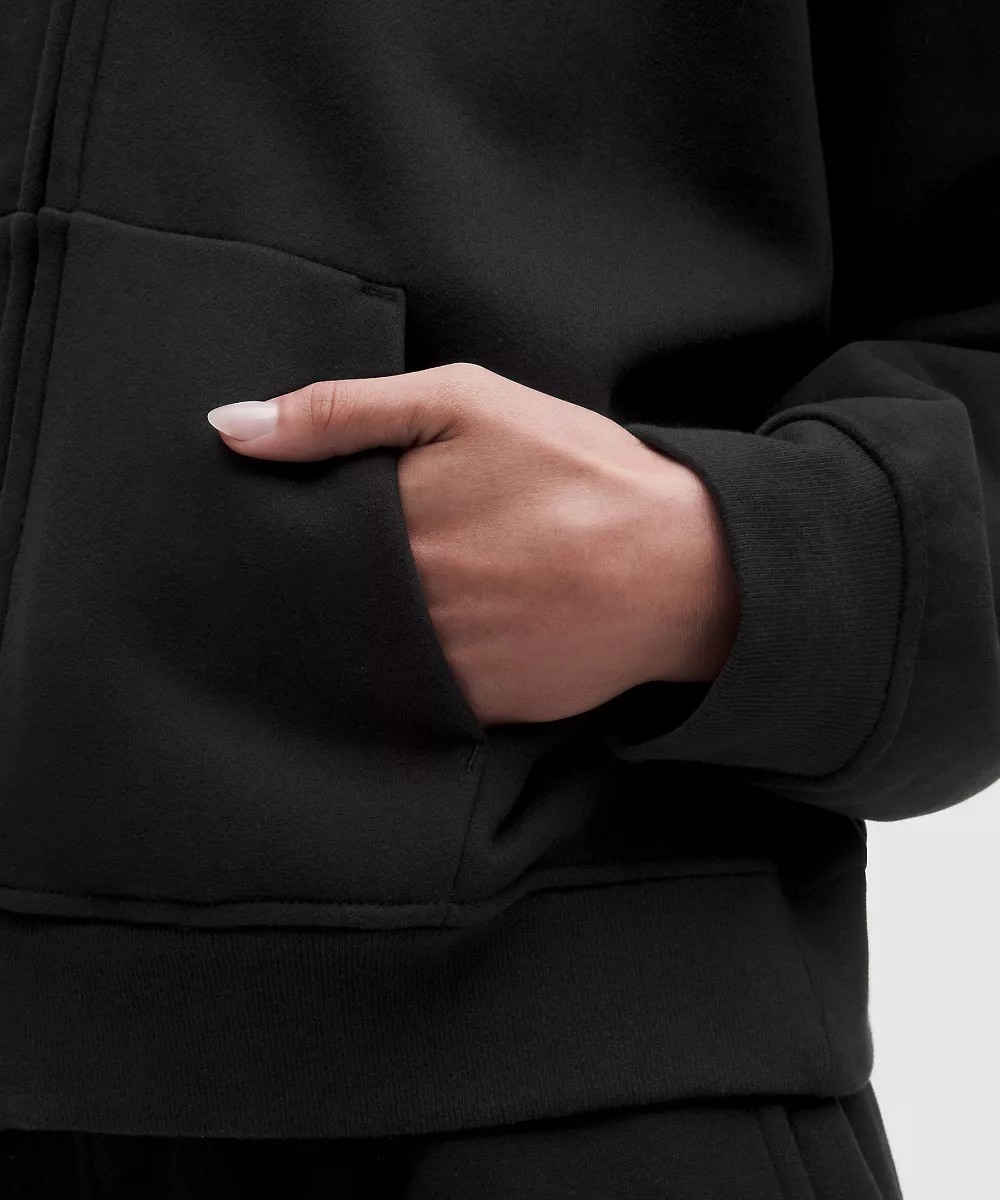 Sweat à capuche entièrement zippé SuperLoft Steady State femme — Black, view 5