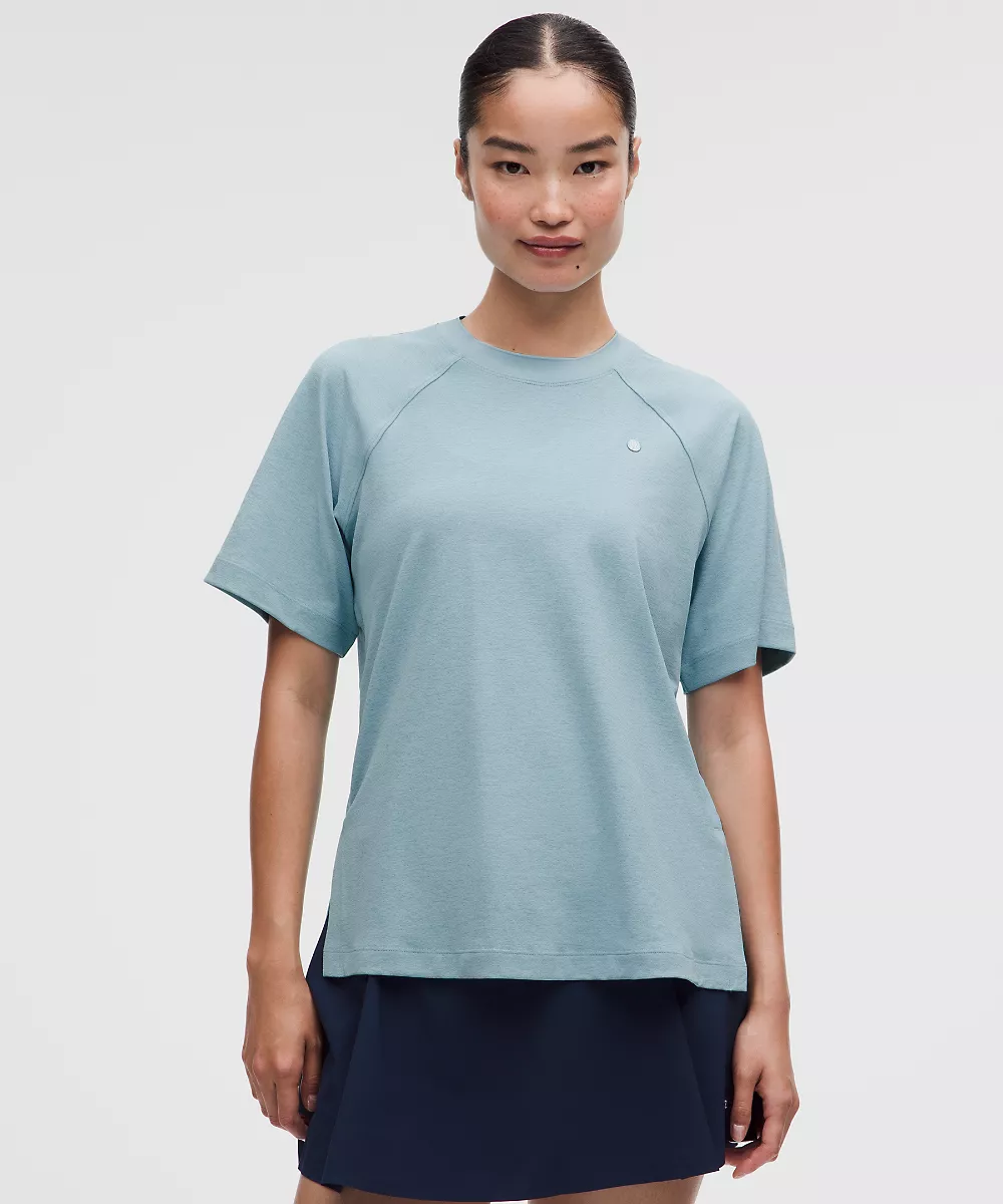 T-shirt à fente dorsale — Seafoam, view 1