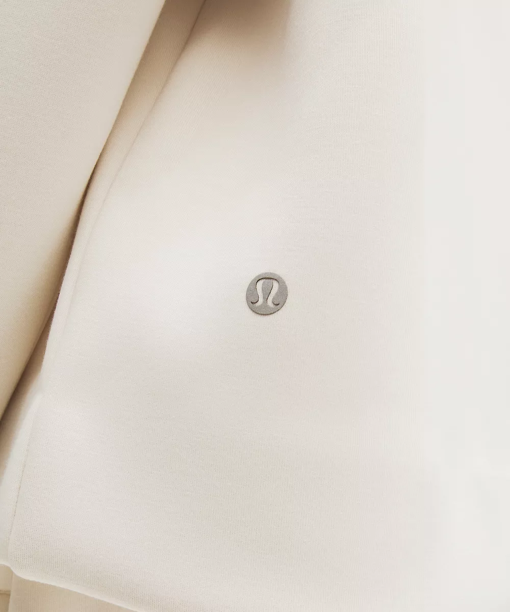 Sweat à capuche zippé intégral Sleek Spacer — Light Ivory, view 5
