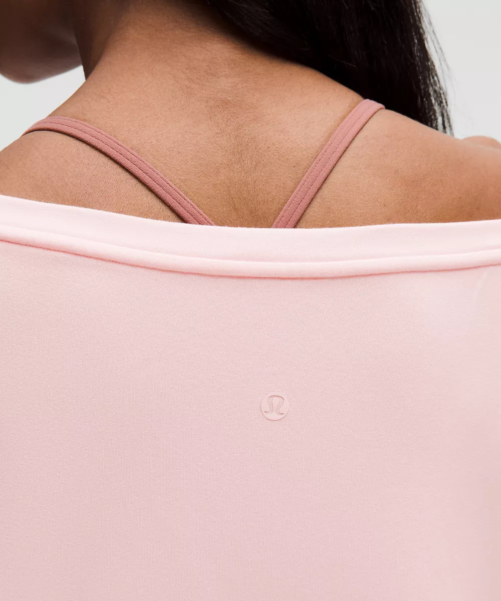 Chemise manches longues oversize à col bateau BeCalm — Pink Pearl, view 5