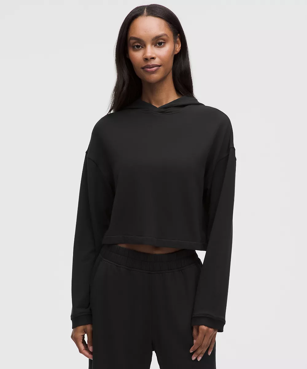 Sweat à capuche BeCalm — Black, view 1
