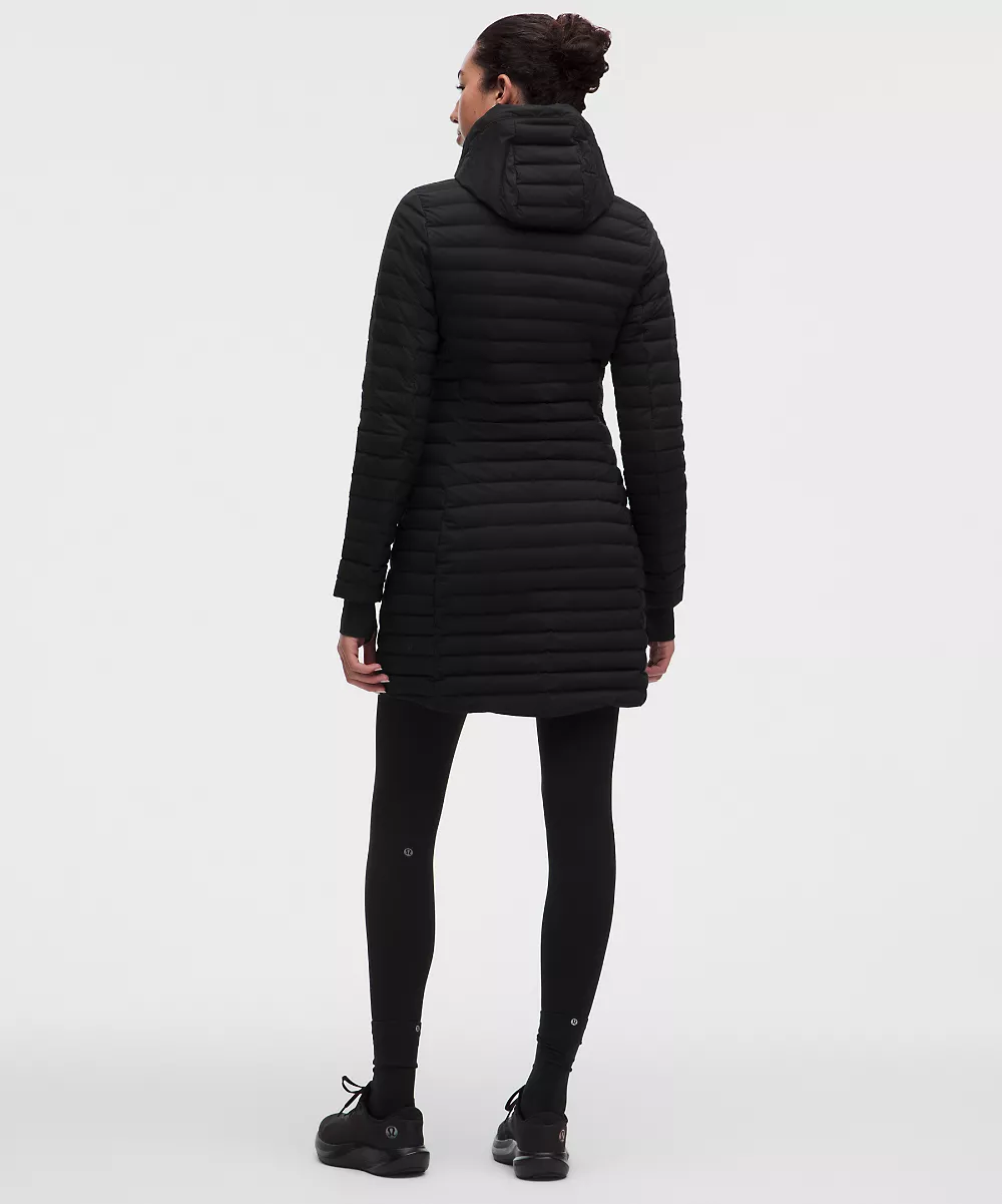 Veste longue Pack It Down — Black, view 2