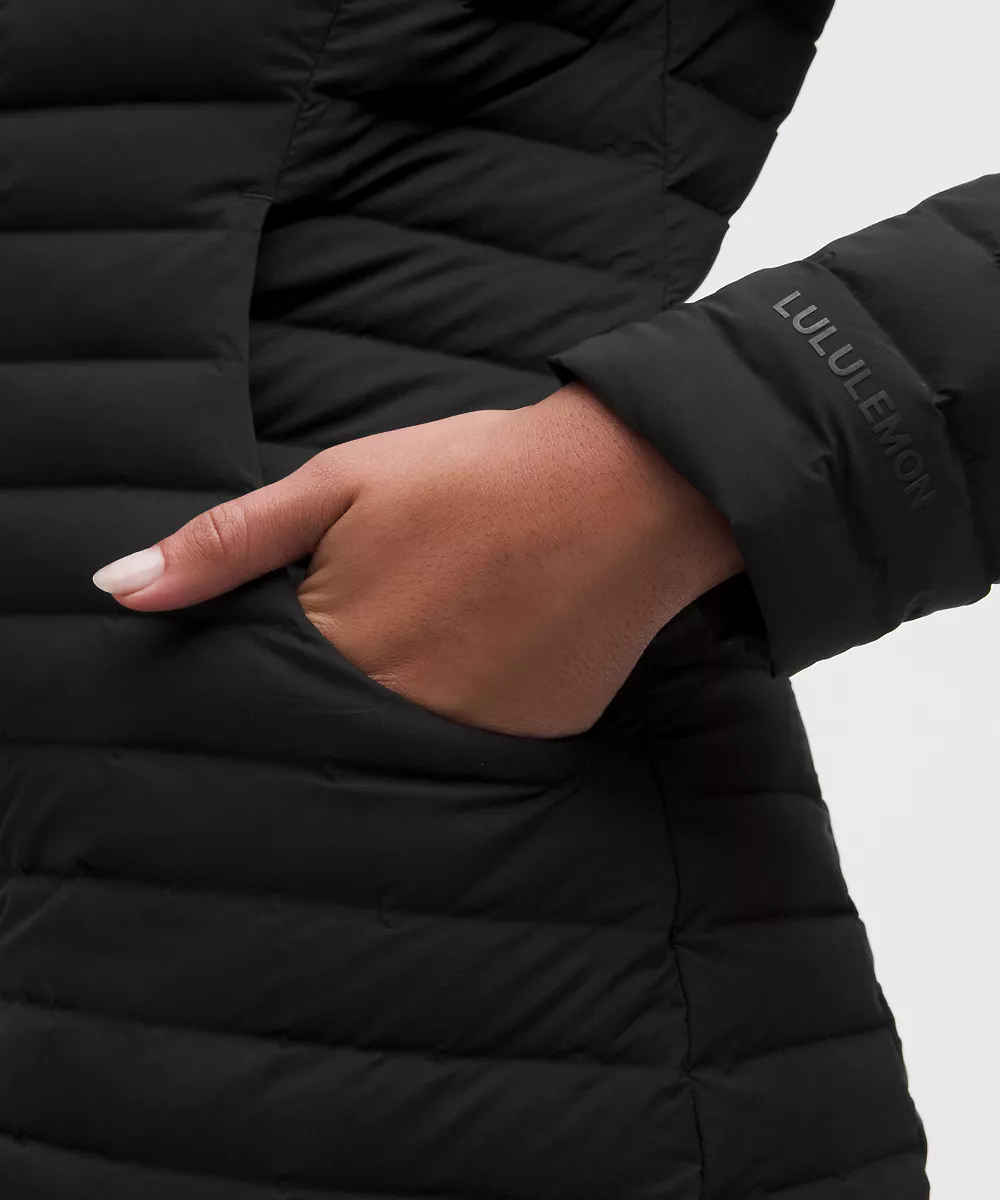 Veste longue Pack It Down — Black, view 5