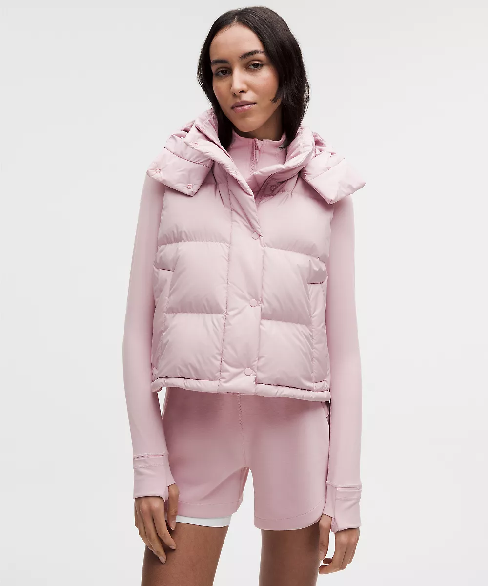 Gilet court Wunder Puff garnissage duvet 600 — Porcelain Pink, view 1