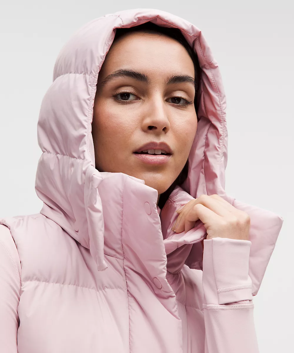 Gilet court Wunder Puff garnissage duvet 600 — Porcelain Pink, view 4