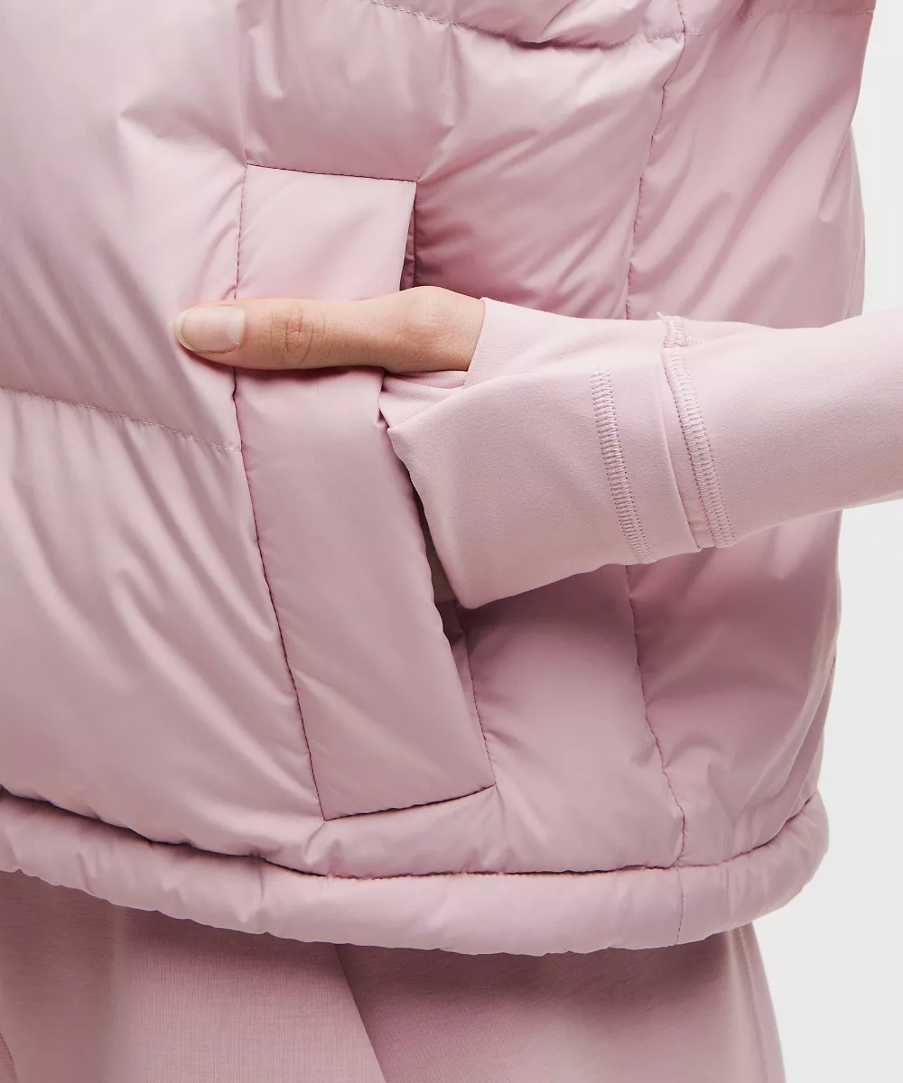 Gilet court Wunder Puff garnissage duvet 600 — Porcelain Pink, view 5
