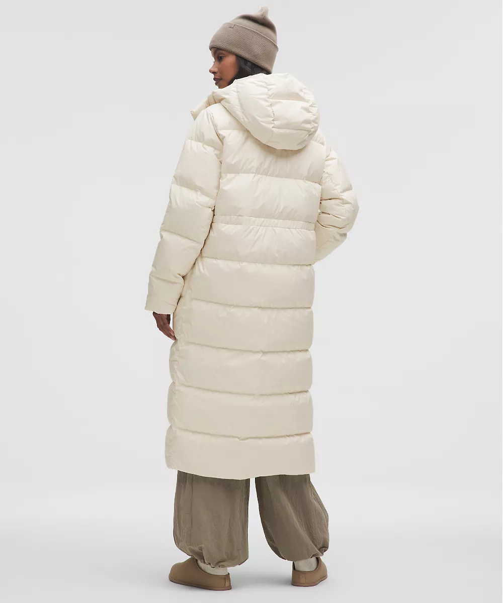 Veste longue Wunder Puff garnissage duvet 600 femme — Light Ivory, view 2