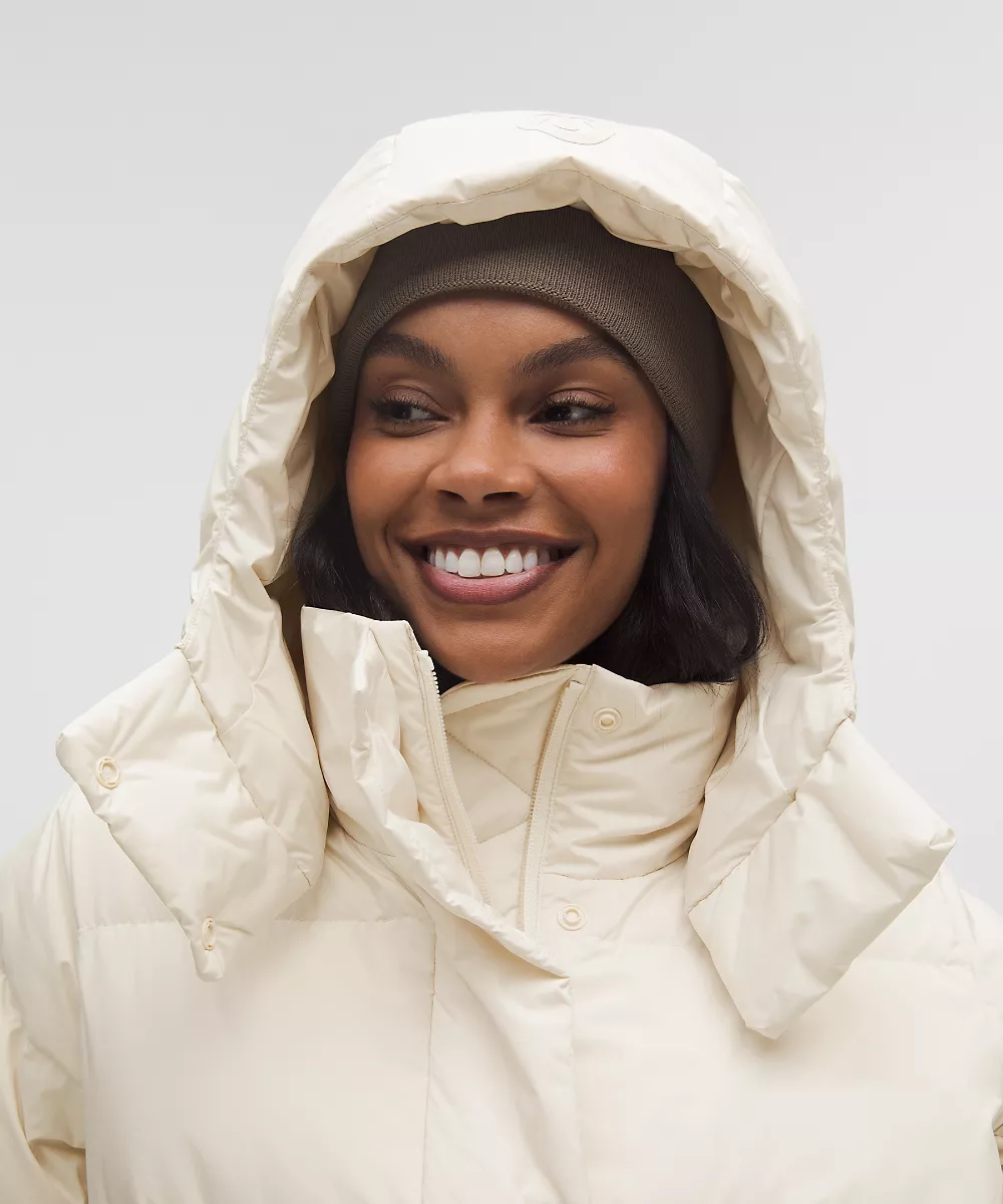 Veste longue Wunder Puff garnissage duvet 600 femme — Light Ivory, view 3