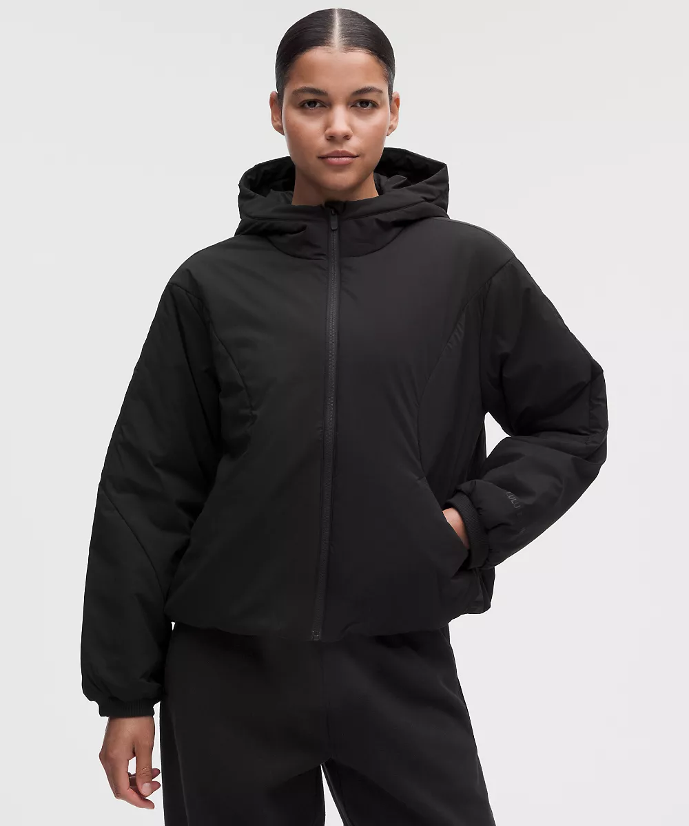 Veste à capuche isolante résistante à l'eau — Black, view 1
