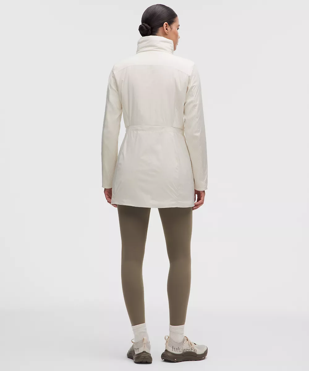 Veste longue Sleek City — Light Ivory, view 2
