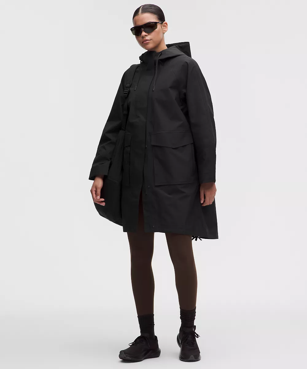 Manteau de pluie imperméable queue-de-pie — Black, view 1