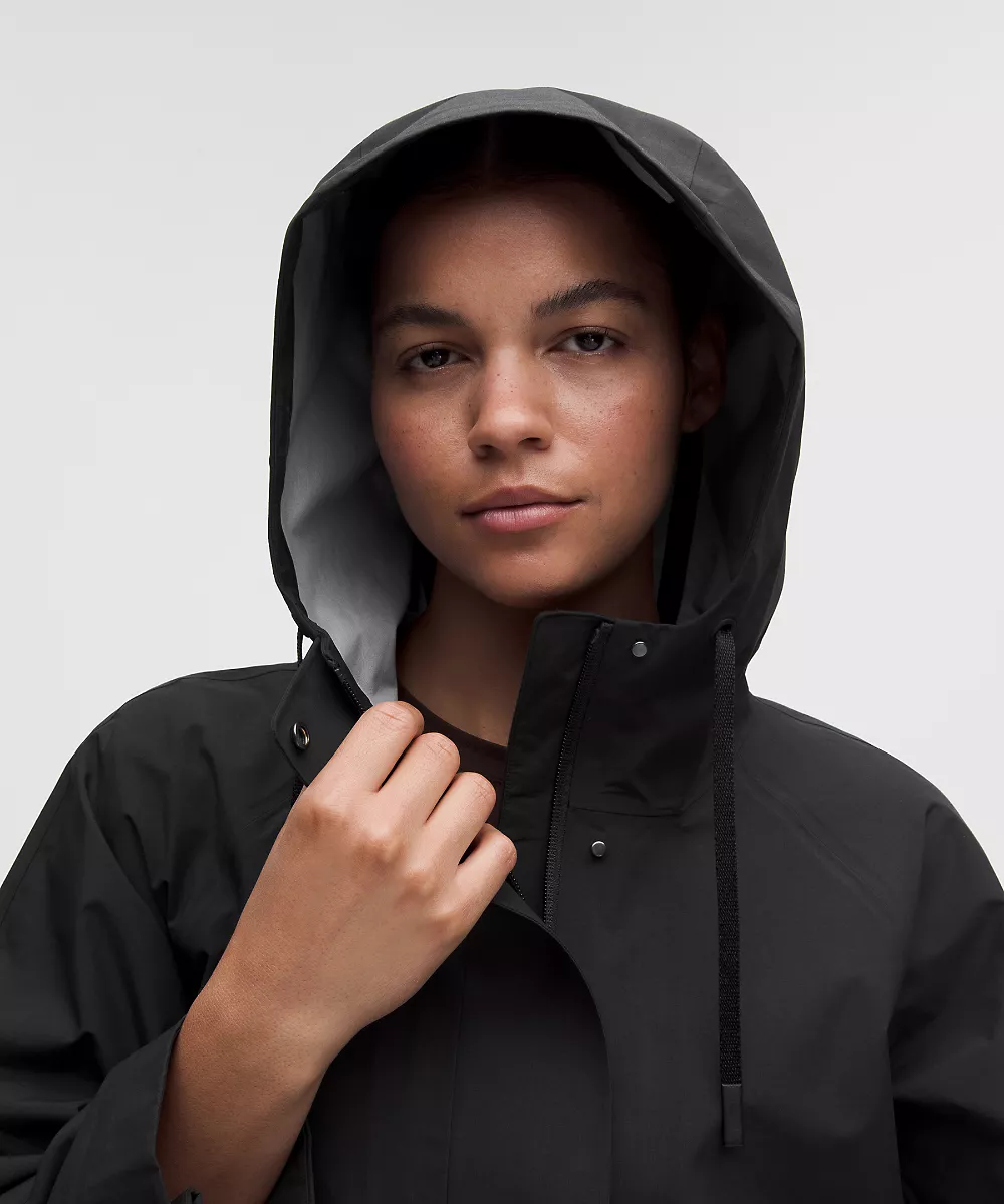 Manteau de pluie imperméable queue-de-pie — Black, view 3