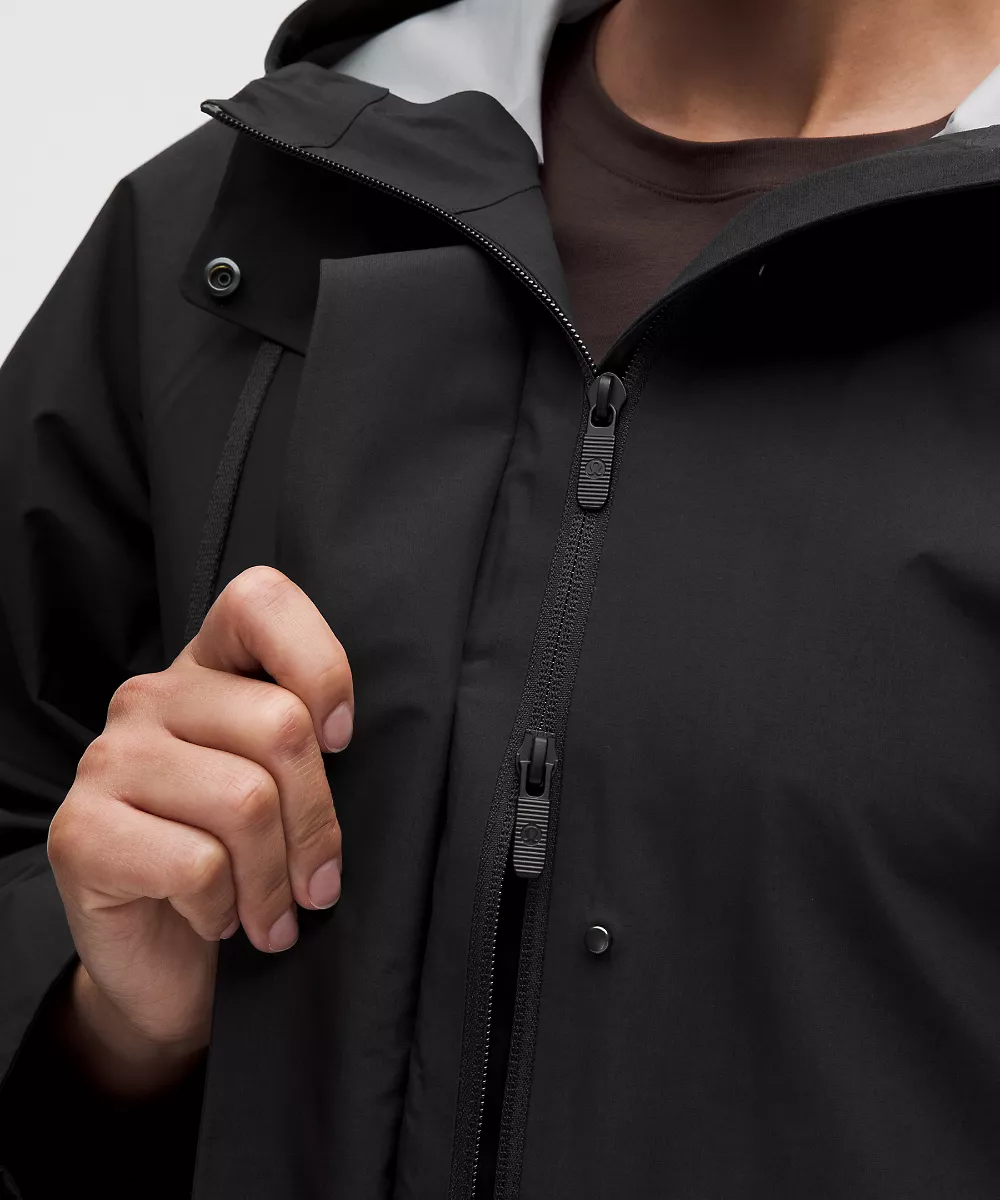 Manteau de pluie imperméable queue-de-pie — Black, view 4