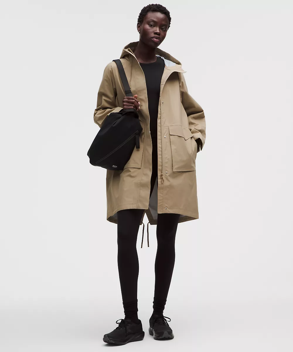 Manteau de pluie imperméable queue-de-pie — Sheer Oak, view 1