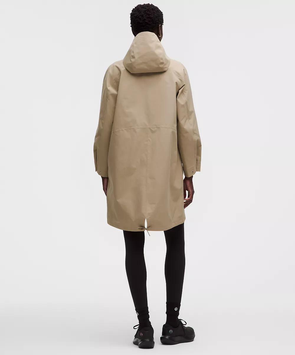 Manteau de pluie imperméable queue-de-pie — Sheer Oak, view 2