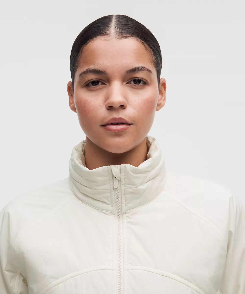Veste de running isolante à aération dorsale — Light Ivory, view 4
