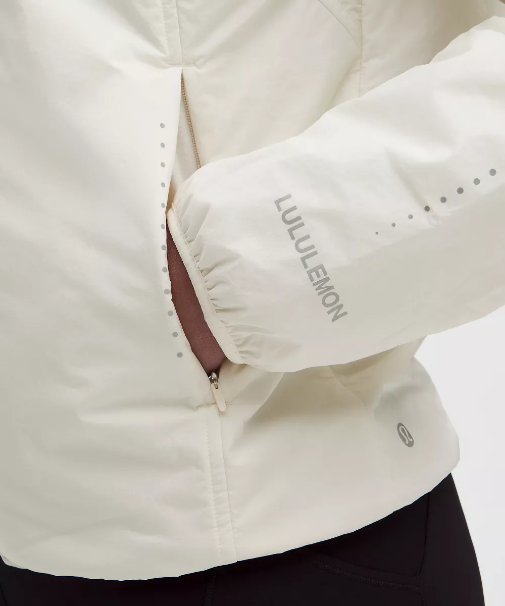 Veste de running isolante à aération dorsale — Light Ivory, view 5