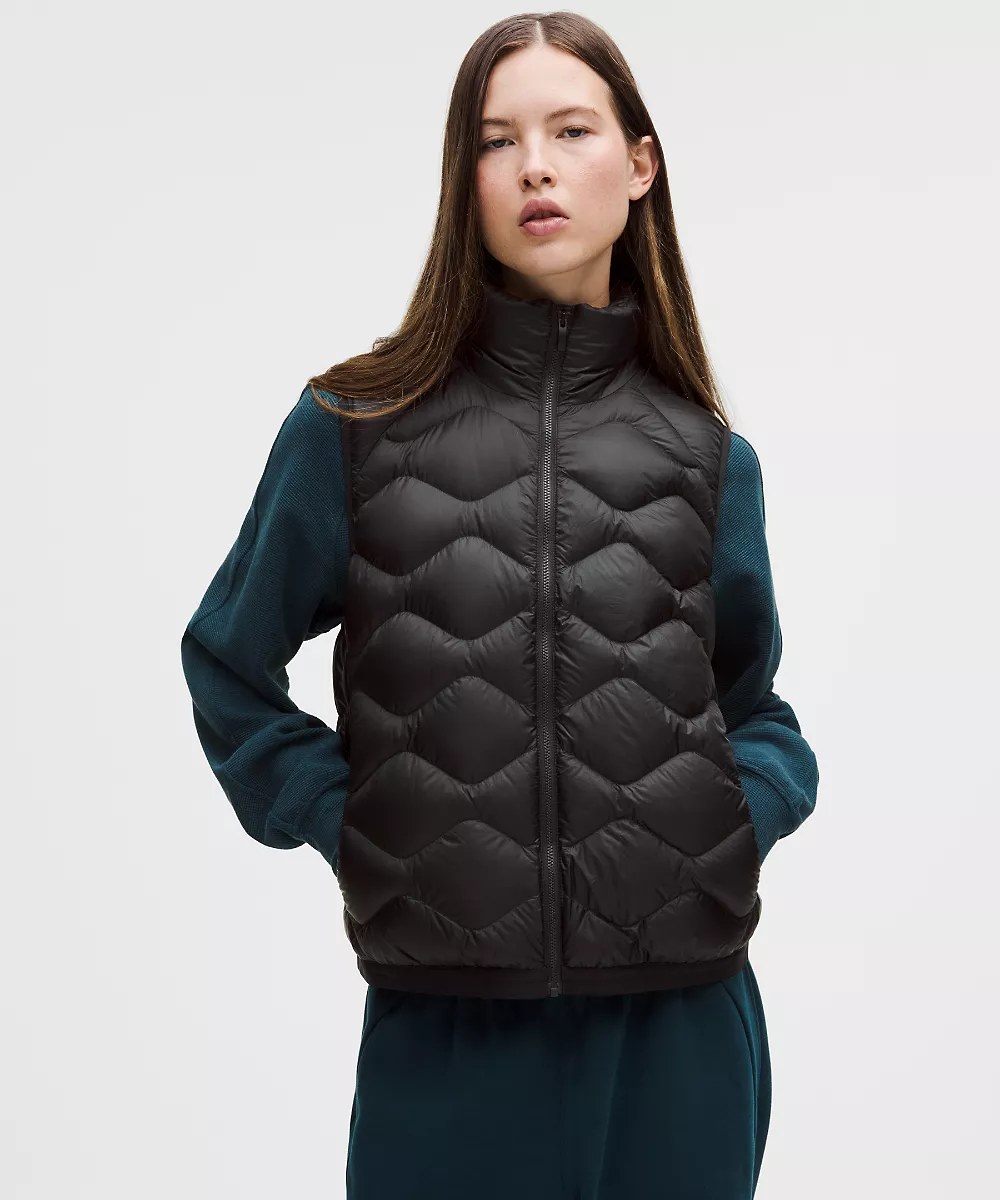 Gilet matelassé ultraléger garnissage duvet 900 femme — Black, view 1