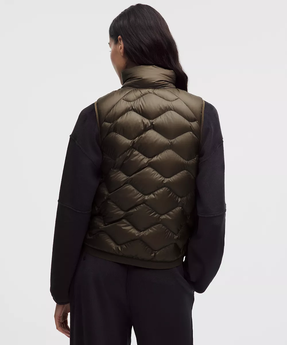 Gilet matelassé ultraléger garnissage duvet 900 femme — Olive Brown, view 3