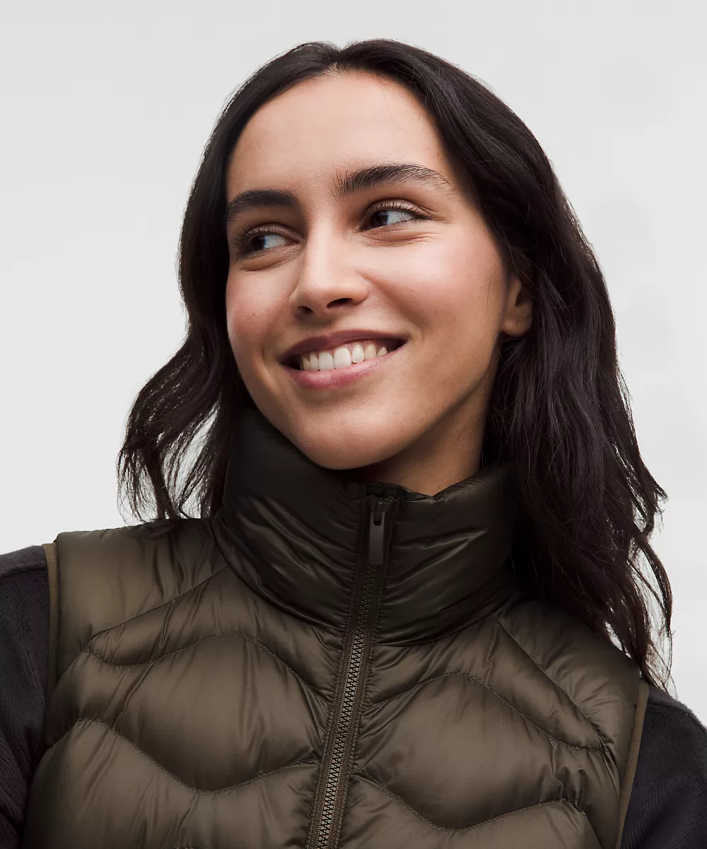 Gilet matelassé ultraléger garnissage duvet 900 femme — Olive Brown, view 4