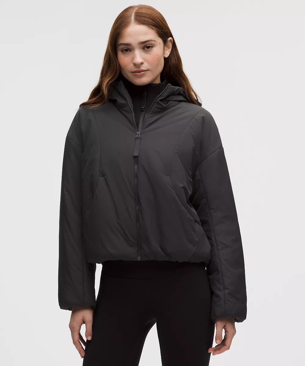 Sweat à capuche isolant ThermoZen femme — Super Dark, view 1