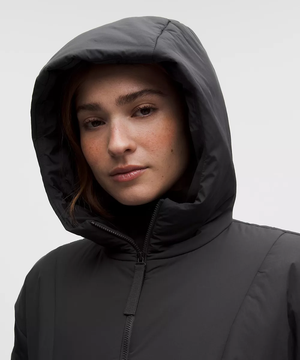Sweat à capuche isolant ThermoZen femme — Super Dark, view 4