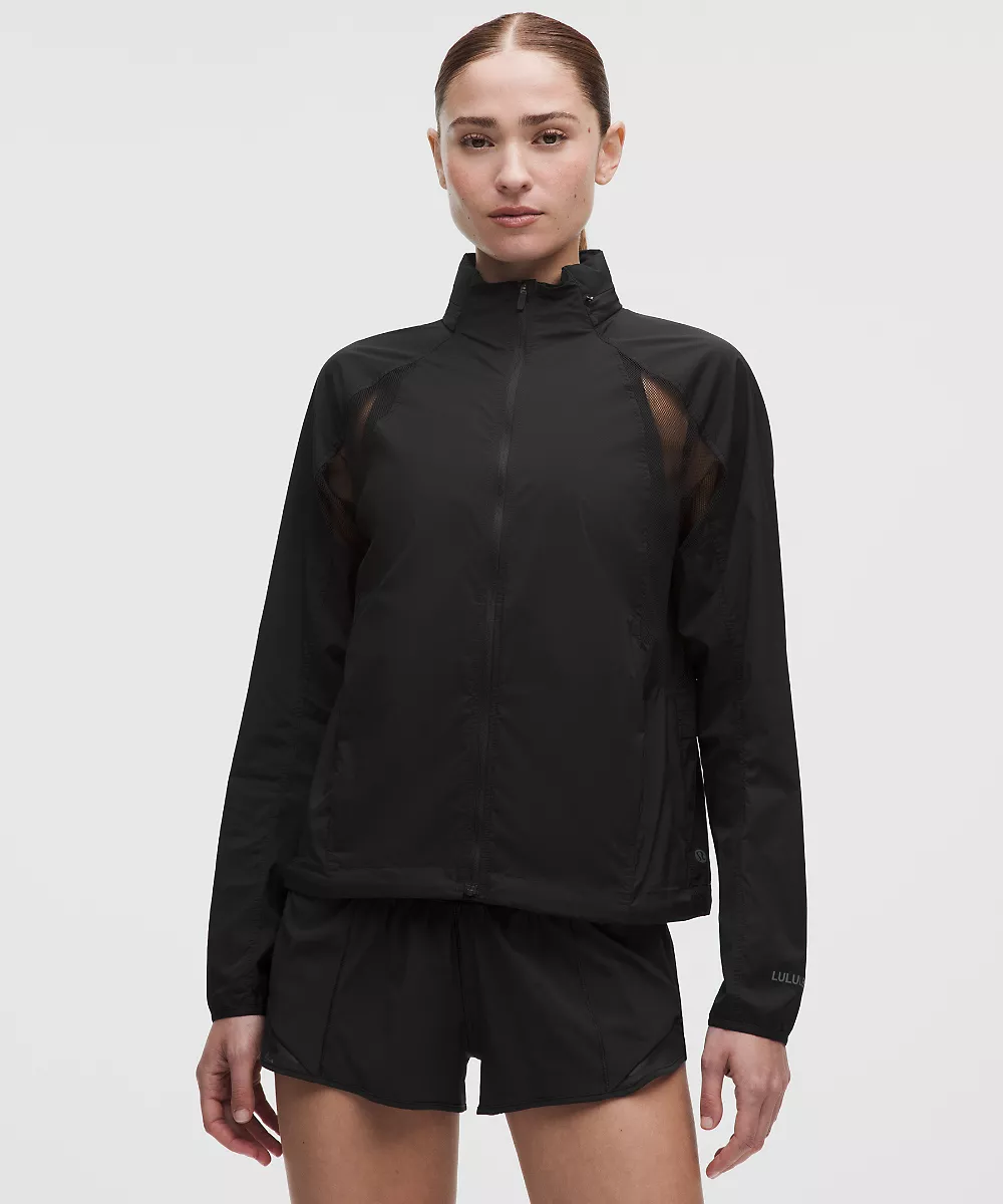Veste de running compressible ventilée — Black, view 1